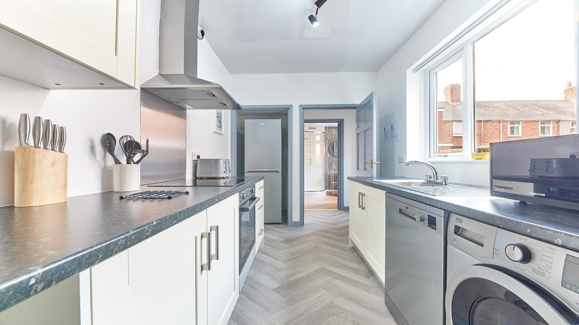 Host & Stay - Millbank Crescent Apartments Bedlington Rum bild